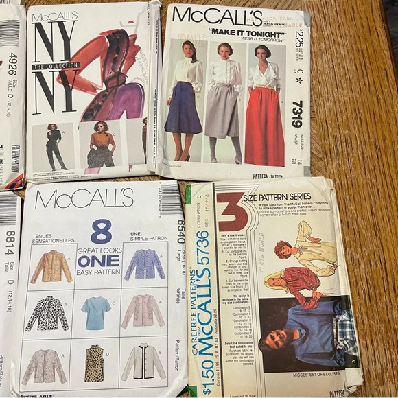 Vintage Lot Of 10 McCall’s and Busy Women’s Sewing Patterns - Picture 5 of 6